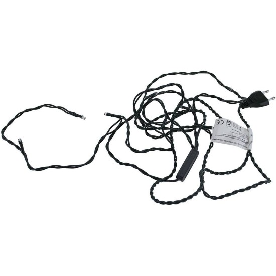 Cadena de 10 luces LED de luz blanca cálida, distancia entre luces 20 cm - luces.