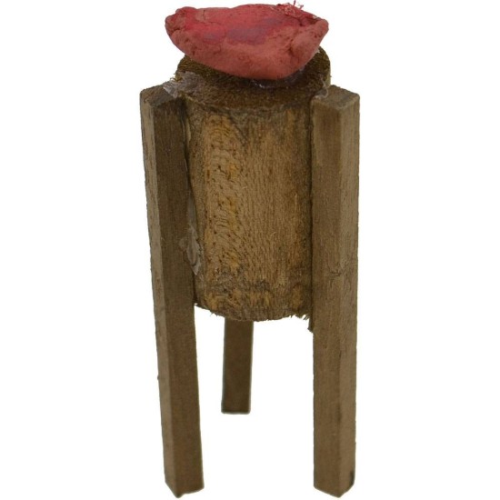 Butcher block in wood with meat 4.0 cm ceppo, legno, altezza