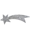 Stella cometa argento 16 cm