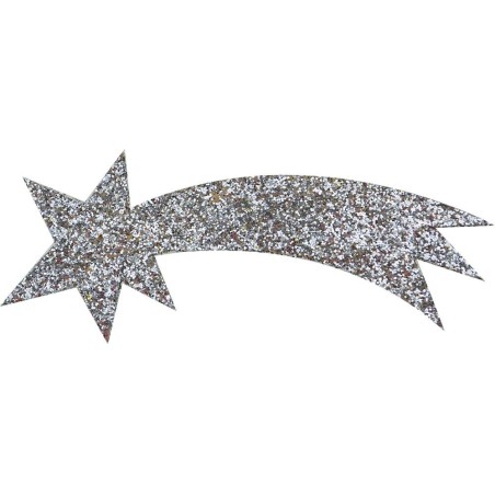 Stella cometa argento 11 cm Mondo Presepi