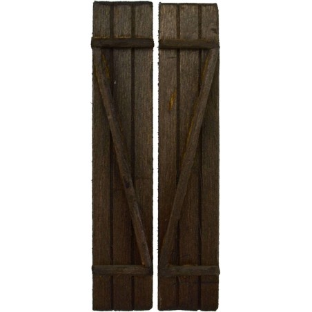 Persiana de doble hoja para puerta-ventana disponible en las