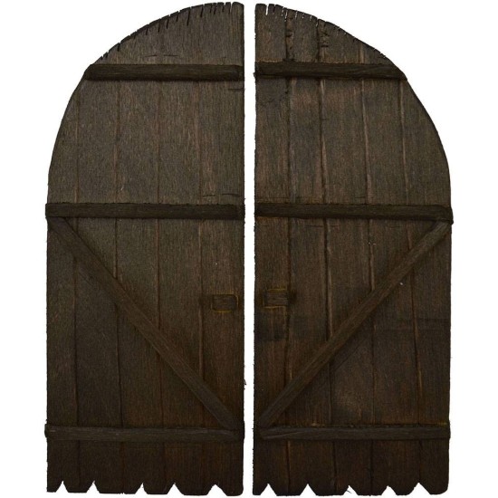 Puerta de madera de doble hoja disponible en las siguientes