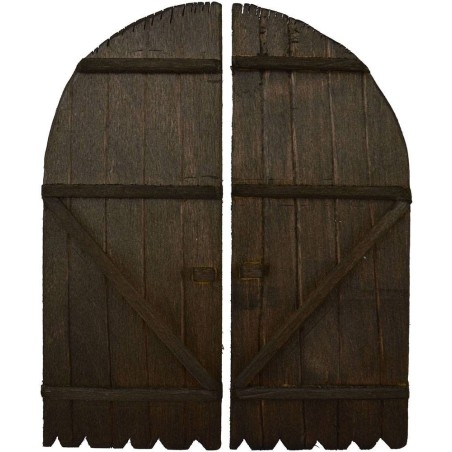 Puerta de madera de doble hoja disponible en las siguientes