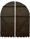 Puerta de madera de doble hoja disponible en las siguientes
