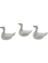 Set 3 cigni in resina 2,2 cm