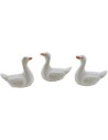 Juego de 3 cisnes de resina 2,2 cm Mundo Pesebre