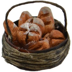 Basket with bread ø 2.5 cm