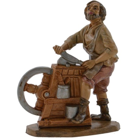 Knife grinder 10 cm for nativity scene