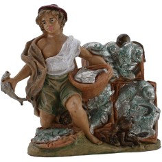 Pescivendolo 10 cm presepe Mondo Presepi