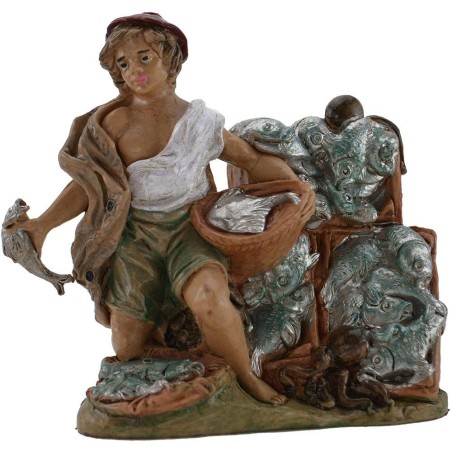 Fishmonger 10 cm nativity scene