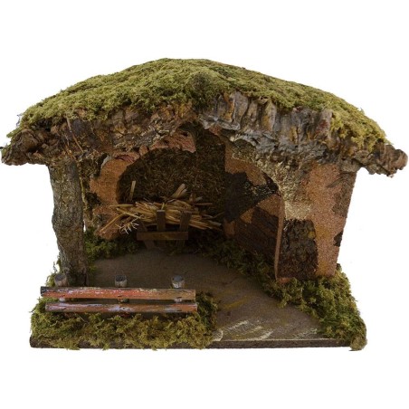 Capanna presepe cm 33x18x24