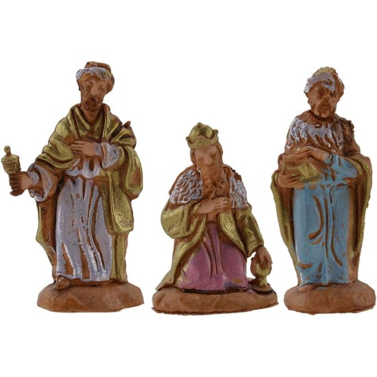 Tre Re Magi cm 3,5 Mondo Presepi