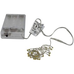 20 Micro led blu a pile Mondo Presepi