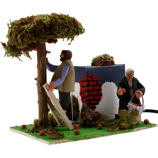 Recolectores de naranjas en movimiento 8 cm 2 movimientos