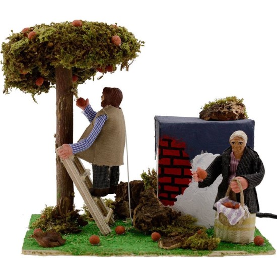 Orange pickers in movement 8 cm 2 movements