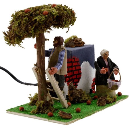 Orange pickers in movement 8 cm 2 movements