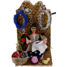 Embroiderer 10 cm in movement cm 15x8x13 h. 2