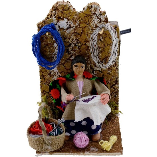 Embroiderer 10 cm in movement cm 15x8x13 h.