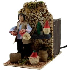 Man drinking 8 cm on the move cm 15x8x12 h.