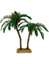 Double palm 22 and 15 cm nativity scene