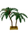 Double palm 22 and 15 cm nativity scene