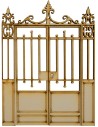 Wooden gate with opening doors available in sizes: