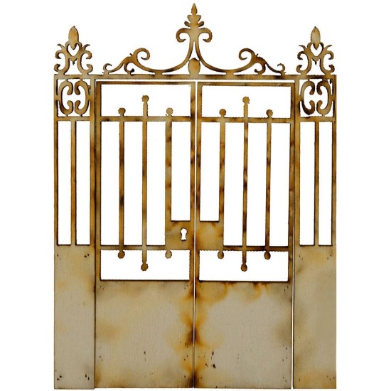 Wooden gate with opening doors available in sizes: