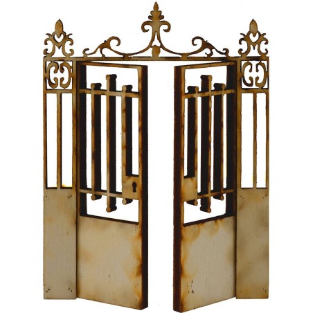 Puerta de madera con hojas abatibles disponible en las medidas: