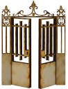 Wooden gate with opening doors available in sizes: