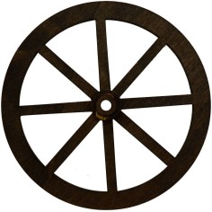 Rueda de madera disponible en los tamaños: Mundo Belenes
