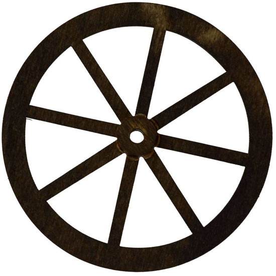 Wooden wheel available in sizes: