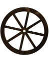 Wooden wheel available in sizes:
