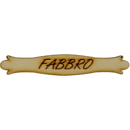 Nativity scene sign in wood 10.5x1.7 cm available with writing: