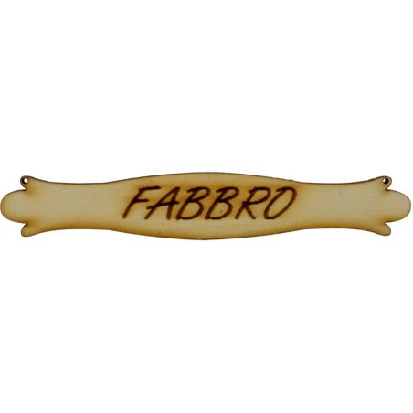 Letrero de belén en madera de 10,5x1,7 cm disponible con