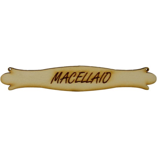 Letrero de belén en madera de 10,5x1,7 cm disponible con