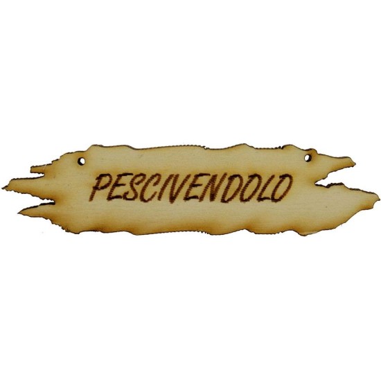 Letrero de madera para belén de 8,5x1,8 cm disponible en la