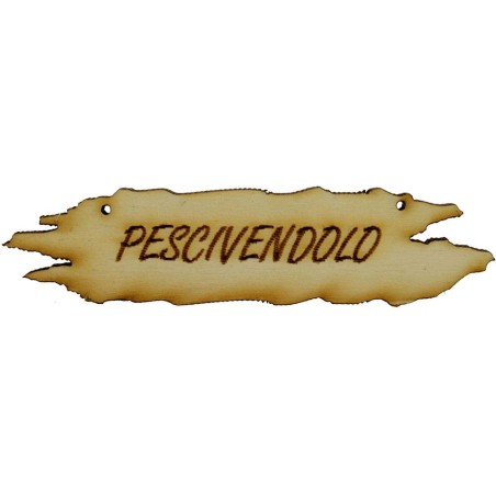 Letrero de madera para belén de 8,5x1,8 cm disponible en la