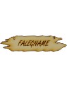 Wooden sign for nativity scene 8.5x1.8 cm available in the
