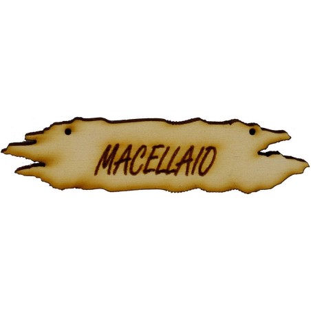 Letrero de madera para belén de 8,5x1,8 cm disponible en la
