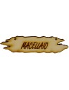 Wooden sign for nativity scene 8.5x1.8 cm available in the