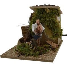 Herrero Landi de 10 cm en movimiento Mundo Pesebres 2