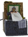Woman 10 cm at the balcony moving nativity scene