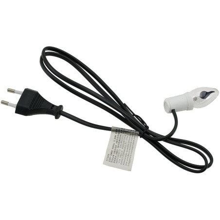 Portalámparas con cable y luz efecto fuego E12 para belén