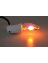 Portalampada con cavo e luce effetto fuoco E12 per presepe