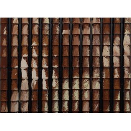 Antique tiles panel 24.5x23 cm