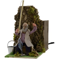 Pescatore 10 cm in movimento per presepe Mondo Presepi