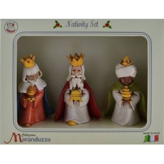 Conjunto tres Reyes Magos child Landi Moranduzzo 7 cm 2