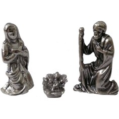 Natividad 2,9 cm en metal 3 sujetos Mundo