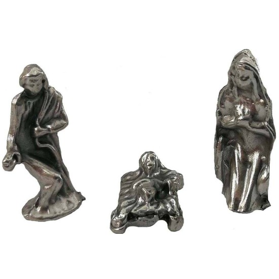 Nativity 1,5 cm in metal 3 subjects