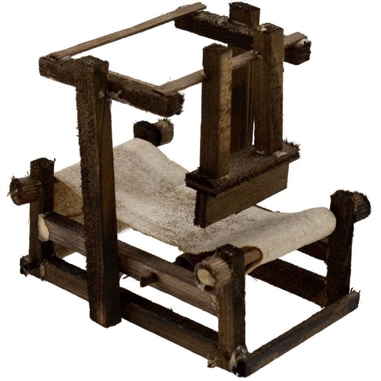 Weaver loom in wood cm 9x5x9 h.